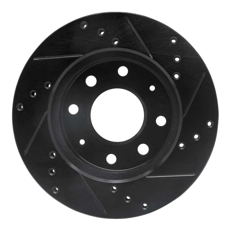 R1 Concepts — R1 88-07 Dodge Colt Front Left Drilled & Slotted Black Brake Rotor
R1 Brake Rotor Drill - view 5
