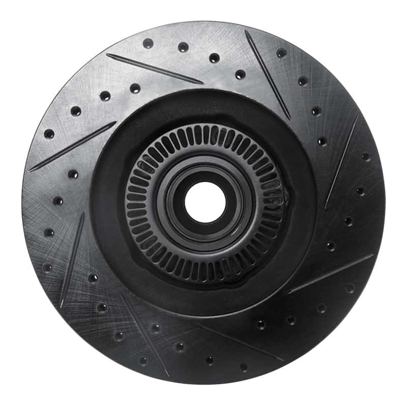 R1 Concepts — R1 95-11 Ford Explorer Front Left Drilled & Slotted Black Brake Rotor
R1 Brake Rotor Drill - view 5