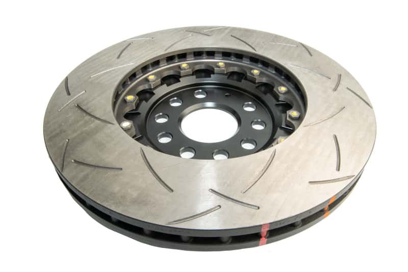 DBA — DBA 13-17 VW Golf R (MK7) 5000 Fully Assembled 2-Piece Rotor Black Hat T3 Slotted KP Front
Brake Rotor
Brake Disc - view 3