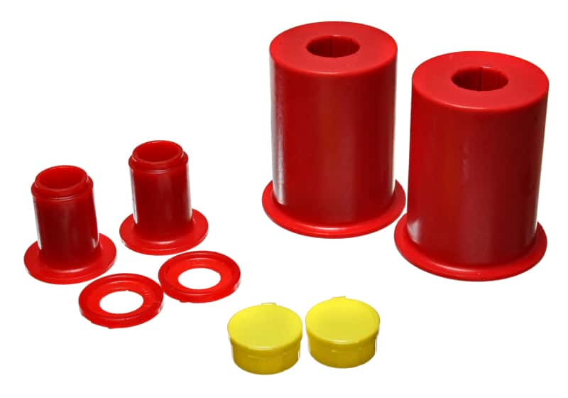 Energy Suspension — Energy Suspension 05-13 Ford Mustang Red Front Lower Control Arm Bushings (Must reuse outer metal sh
CntrlArmBshngKt - view 4