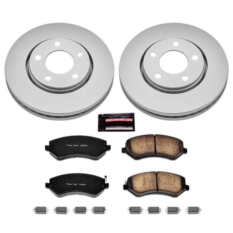 PowerStop — Power Stop 03-07 Chrysler Town & Country Front Z17 Evolution Geomet Coated Brake Kit - view 1