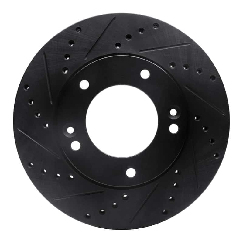 R1 Concepts — R1 2007-2009 Kia Sorento Front Left Drilled & Slotted Black Brake Rotor
R1 Brake Rotor Drill - view 1