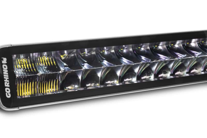 Go Rhino — Go Rhino Xplor Blackout Series Dbl Row LED Light Bar (Side/Track Mount) 21.5in. - Blk
BLKOUT - 20"LightBar - view 9