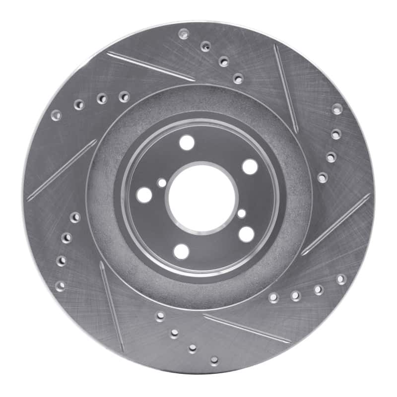 R1 Concepts — R1 01-08 Saab 9-2X Front Left Drilled & Slotted Silver Brake Rotor
R1 Brake Rotor Drill - view 5
