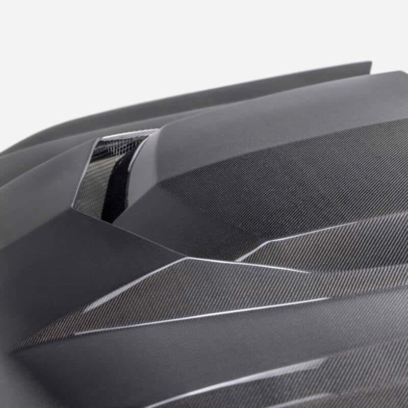 Anderson Composites — Anderson Composites 20-24 Chevy Silverado Type-AZ Carbon Fiber Hood - view 6