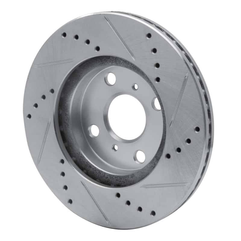 R1 Concepts — R1 04-06 Scion XA Front Left Drilled & Slotted Silver Brake Rotor
R1 Brake Rotor Drill - view 4