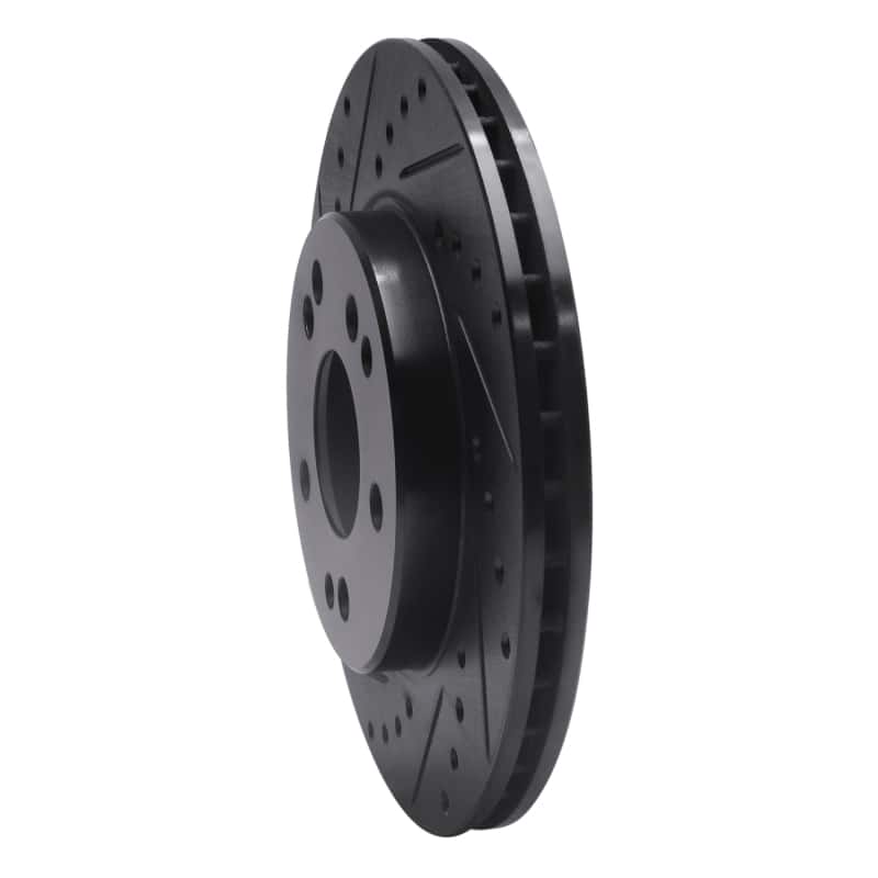 R1 Concepts — R1 84-95 Mercedes-Benz E300 Front Left Drilled & Slotted Black Brake Rotor
R1 Brake Rotor Drill - view 2