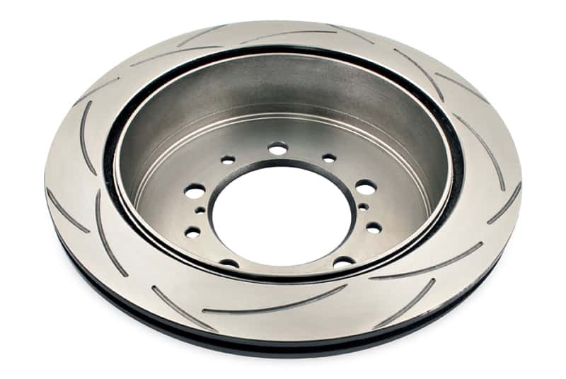 DBA — DBA 07+ Toyota Landcruiser 200 Series Rear Slotted Street Series Rotor
T2 Street Series
Brake Rotor - view 3
