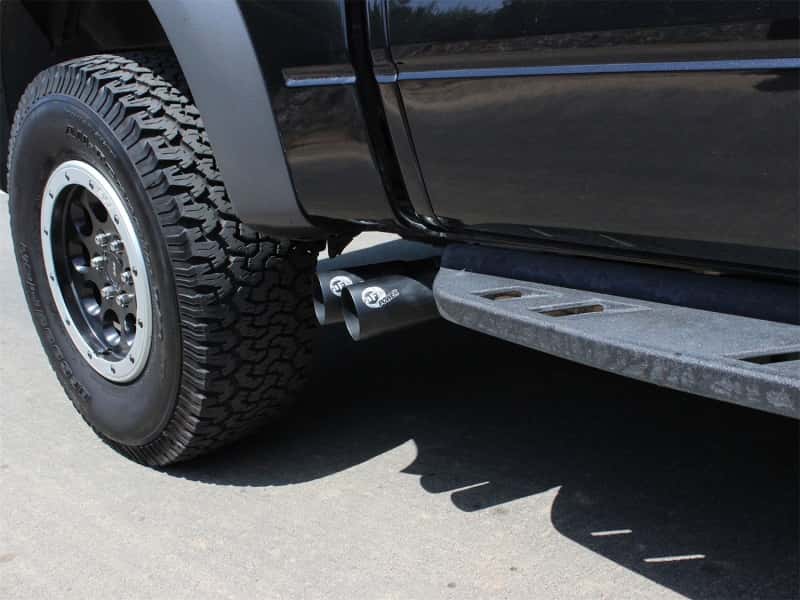 aFe — aFe Rebel Series Exhaust SS Front Side Exit CB w/ Black Tips 10-14 Ford F150 Ecoboost V8 6.2L
Cat-Back Exhaust - view 8