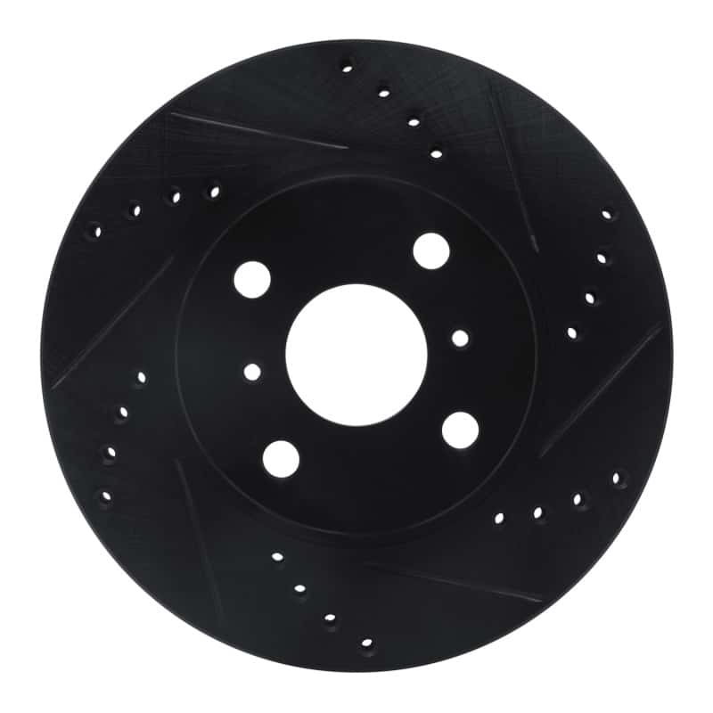 R1 Concepts — R1 06-19 Scion IQ Front Right Drilled & Slotted Black Brake Rotor
R1 Brake Rotor Drill - view 1