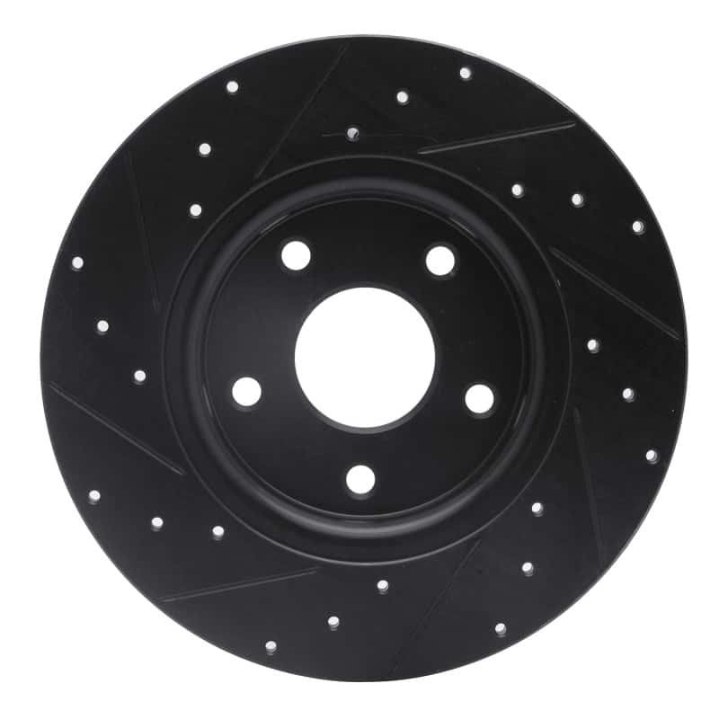 R1 Concepts — R1 12-20 Chrysler Town & Country Rear Right Drilled & Slotted Black Brake Rotor
R1 Brake Rotor Drill - view 5