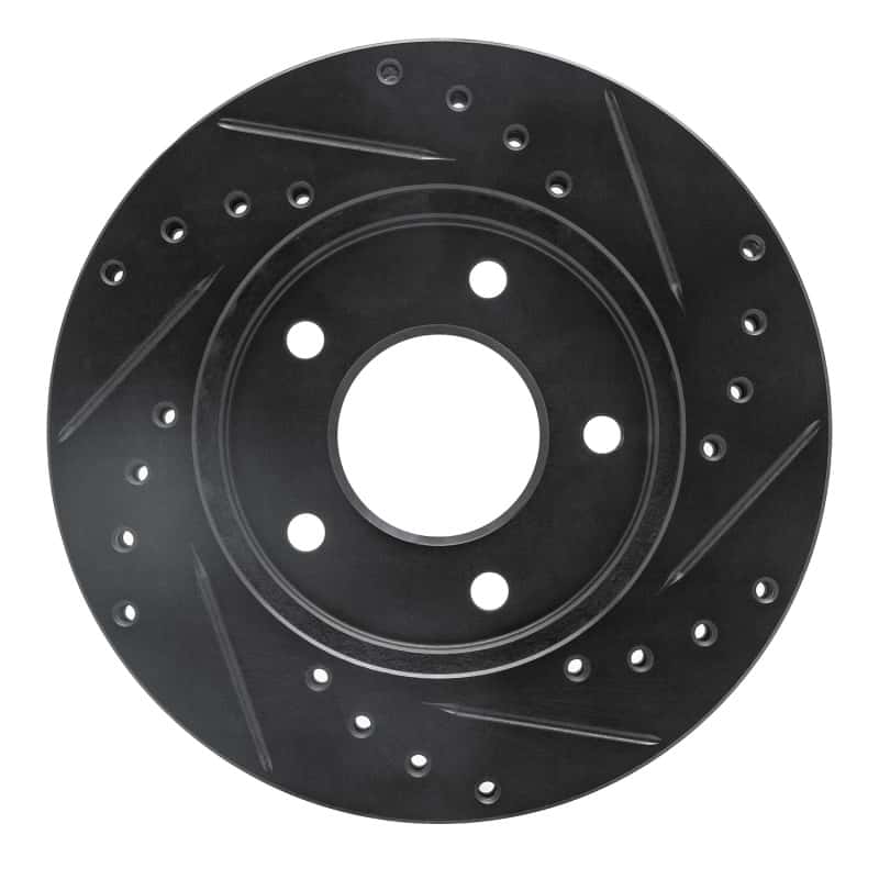 R1 Concepts — R1 88-96 Buick Regal Front Left Drilled & Slotted Black Brake Rotor
R1 Brake Rotor Drill - view 5