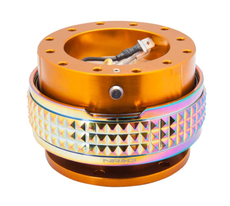 NRG — NRG Quick Release Kit - Pyramid Edition - Rose Gold Body / Neochrome Pyramid Ring - view 2