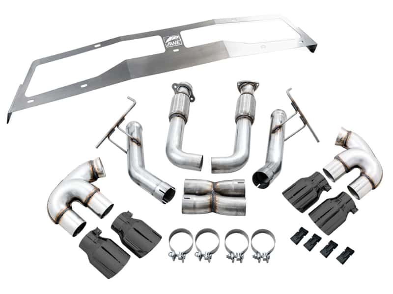 AWE Tuning — AWE Tuning 2020 Chevrolet Corvette (C8) Track Edition Exhaust - Quad Diamond Black Tips
Track Exhaust - view 6