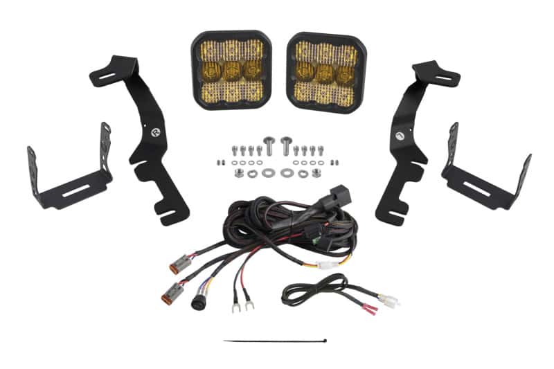 Diode Dynamics — Diode Dynamics Stage Series Ditch Light Kit for 2019-Present Ram SS5 - Sport Yellow Combo - view 1