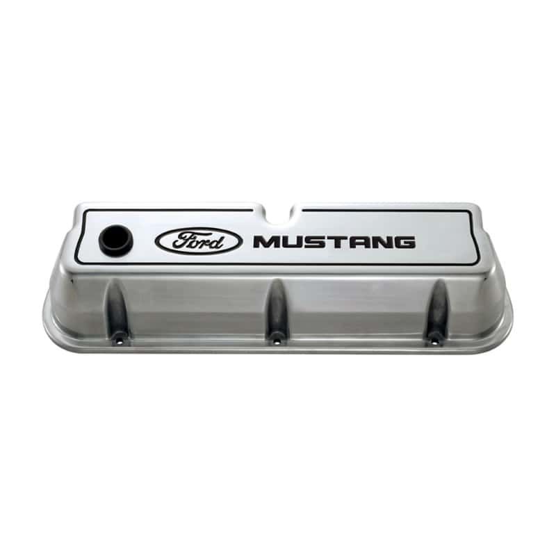 Ford Racing — Ford Racing Ford 289/302/351W Die-Cast Valve Covers - Polished w/Black Logo
Valve Cover Set - view 2