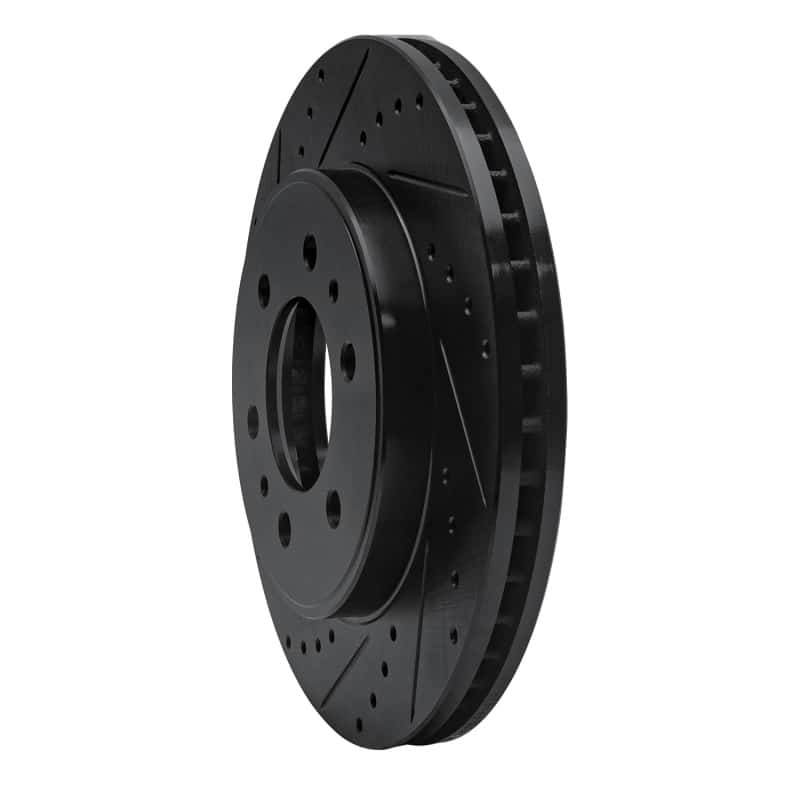 R1 Concepts — R1 09-09 Ford F-150 4WD Front Left Drilled & Slotted Black Brake Rotor
R1 Brake Rotor Drill - view 2