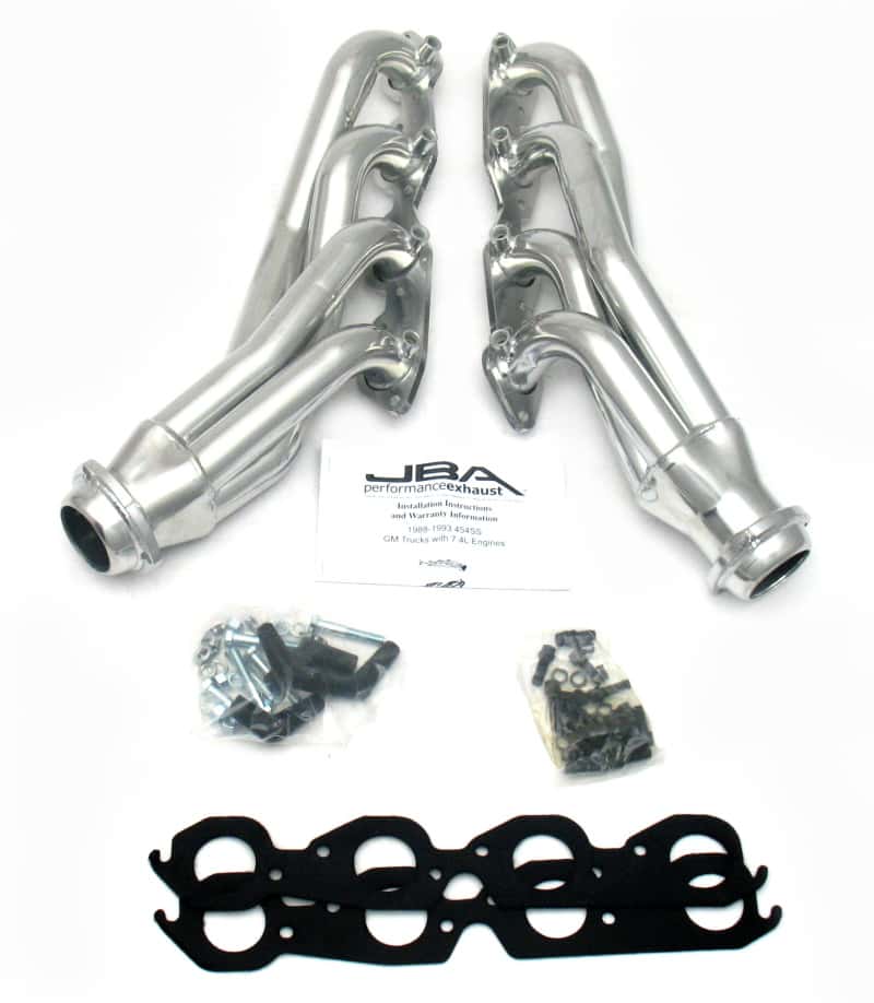 JBA — JBA 88-93 GM Truck 7.4L BBC w/A.I.R. 1-3/4in Primary Silver Ctd Cat4Ward Header
Exhaust Header - view 1
