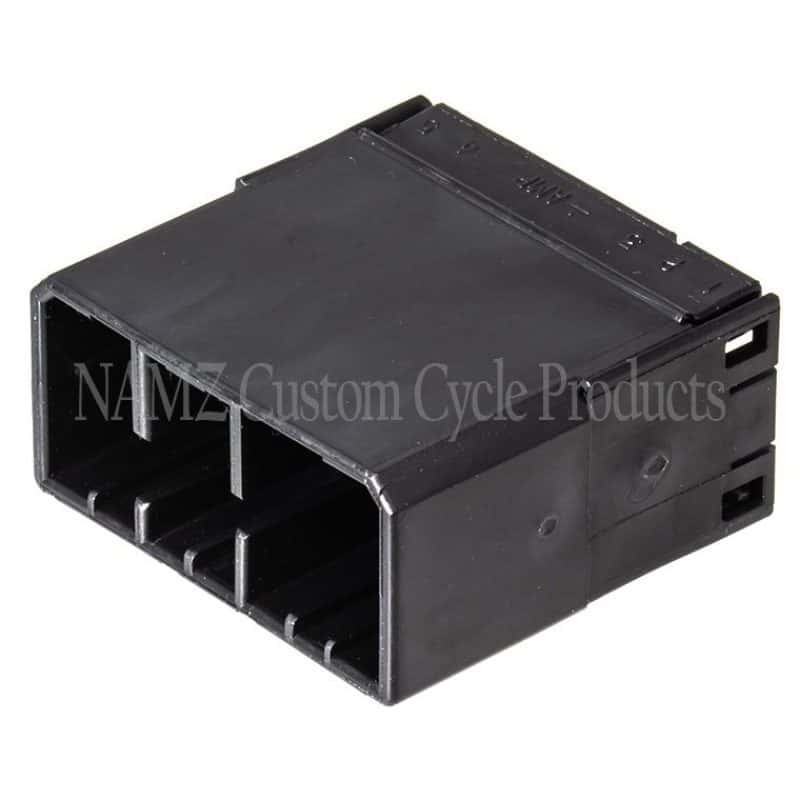 NAMZ — NAMZ AMP Multilock 12-Position Male Wire Cap Housing (HD 73112-96BK) - view 1