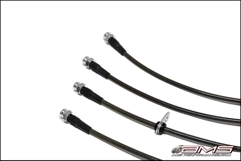 AMS — AMS Performance 08-15 Mitsubishi EVO X Stainless Steel Brake Lines (4 Lines)
EVO Brake Lines - view 3