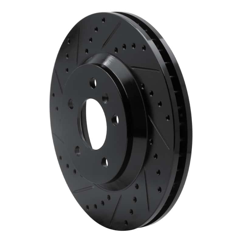 R1 Concepts — R1 06-16 Buick Lucerne Front Left Drilled & Slotted Black Brake Rotor
R1 Brake Rotor Drill - view 2