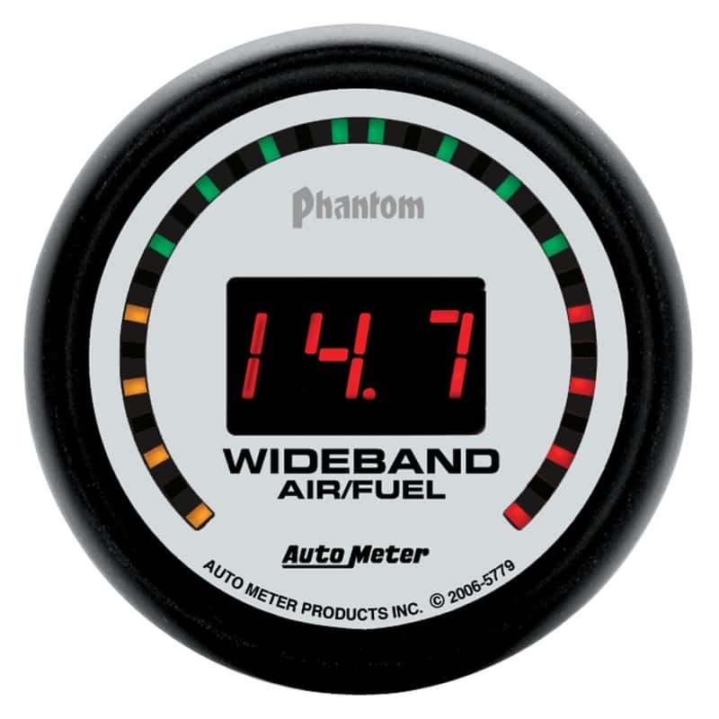 AutoMeter — Autometer Phantom 52mm Digital 10:1-17:1 Street Wideband Air/Fuel Ratio Gauge
2-1/16" WIDEBAND A/F - view 1