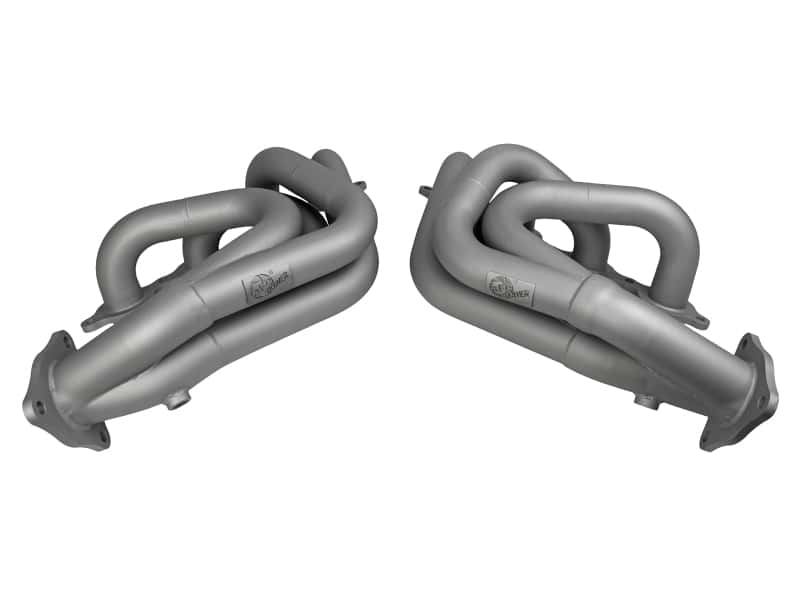 aFe — aFe Twisted 304SS Header 2020 Chevy Corvette (C8) 6.2L V8 - Titanium Ceramic Coated
Long Tube Header - view 3