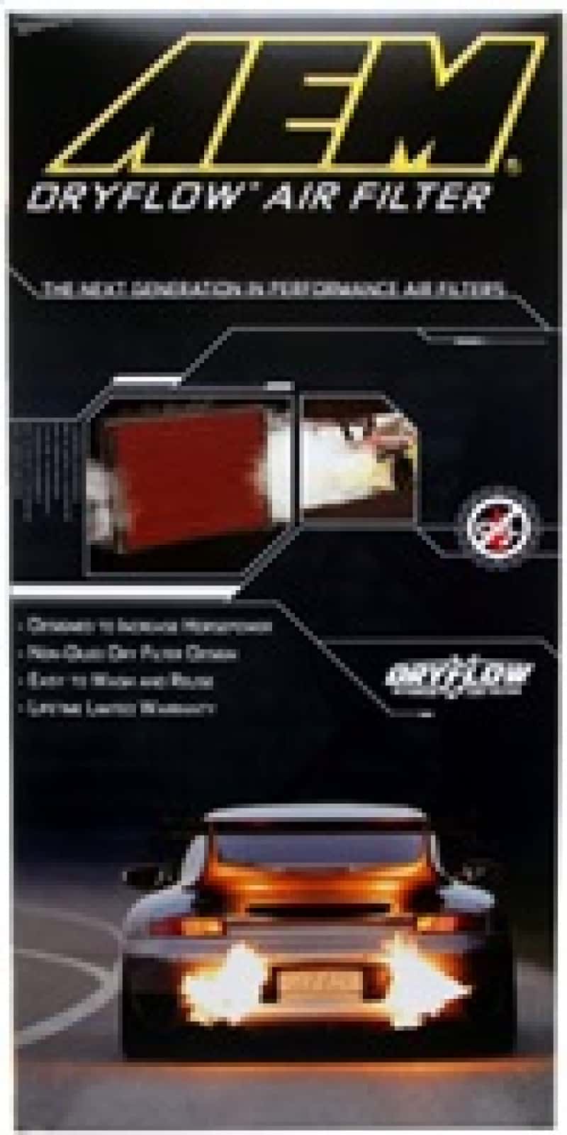 AEM Induction — AEM 98-10 Mercedes C/CLK/E/GL/ML/R/S/SL Class Dryflow Panel Air Filter
AEM DryFlow Air Filt - view 6