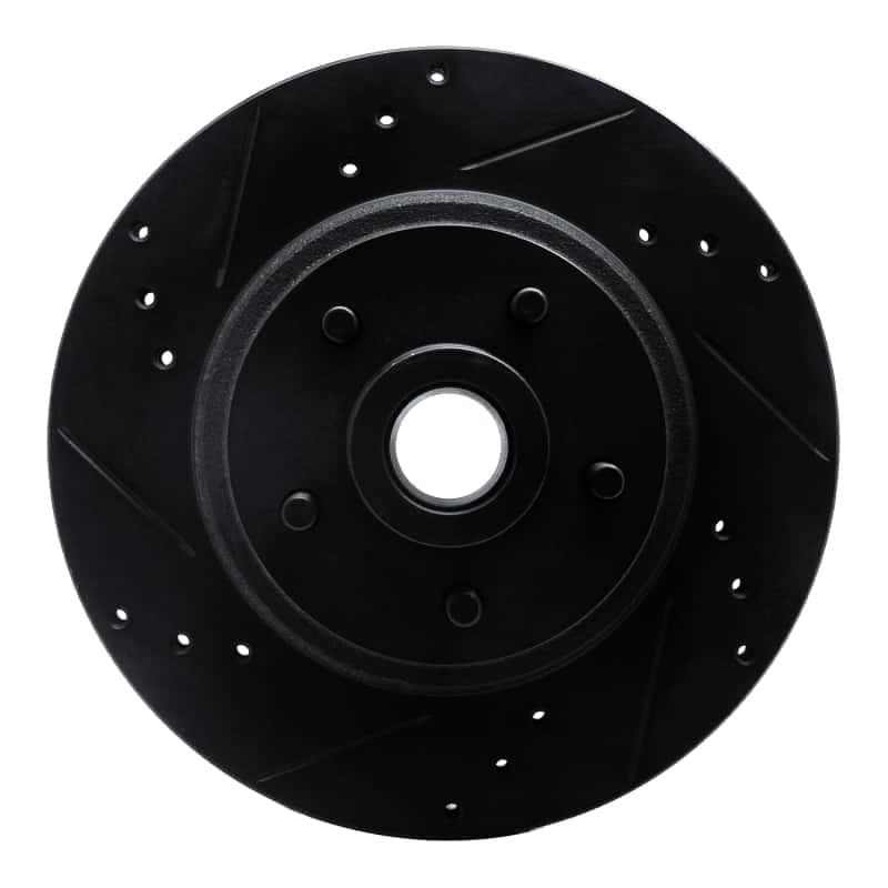 R1 Concepts — R1 70-72 Ford Galaxie 500 Front Left Drilled & Slotted Black Brake Rotor
R1 Brake Rotor Drill - view 1
