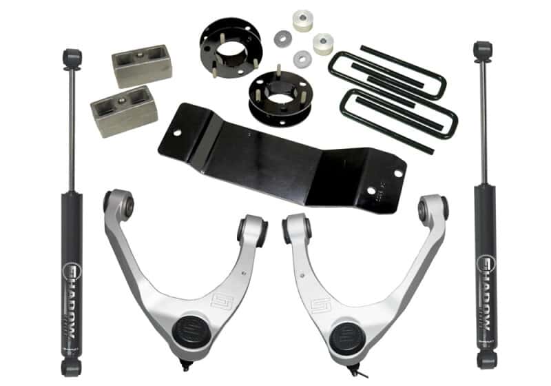 Superlift — Superlift 07-16 Chevy Silv 1500 4WD 3.5in Lift Kit w/ Cast Steel Control Arms & Rear Shocks
Suspension Lift Kit - view 1