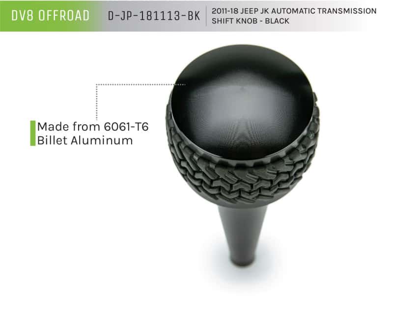 DV8 Offroad — DV8 Offroad 2011-2018 Jeep JK Shift Knob Automatic Black
Shift Knob - view 5