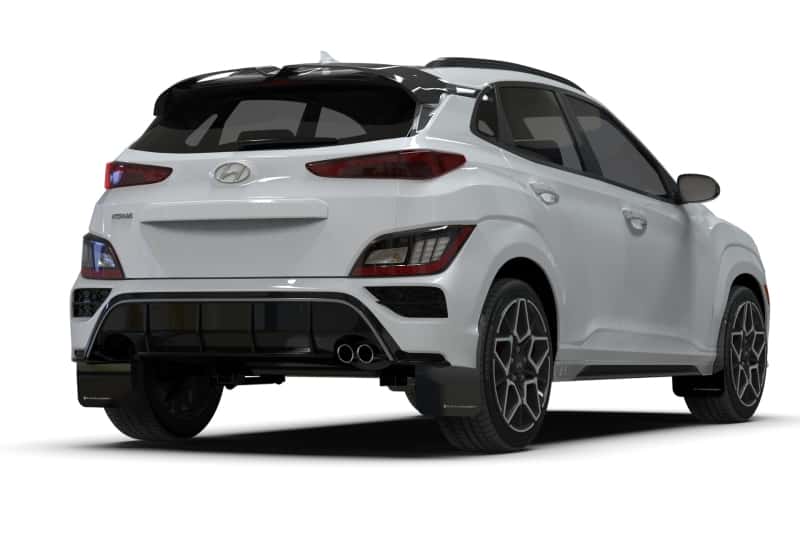 Rally Armor — Rally Armor 22-23 Hyundai Kona N-Line Black UR Mud Flap w/Grey Logo
Mud Flap - view 4