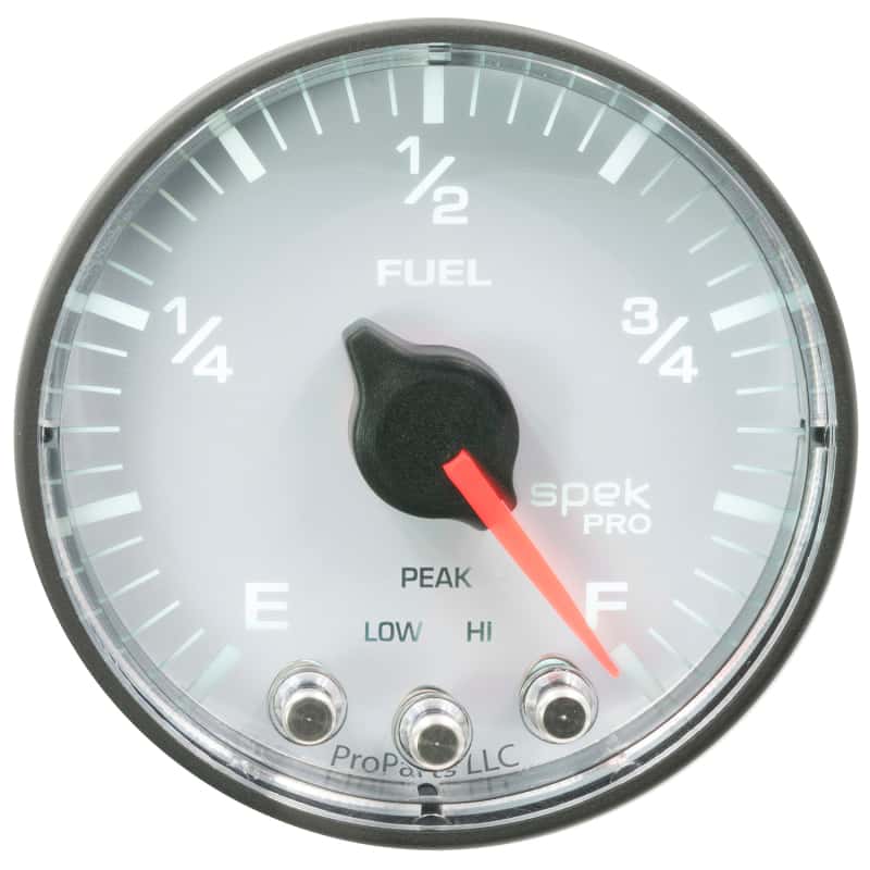 AutoMeter — Autometer Spek-Pro Gauge Fuel Level 2 1/16in 0-270 Programmable Wht/Blk
GA 2" FUEL WFB SPEK - view 2