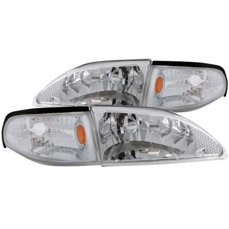 ANZO — ANZO 1994-1998 Ford Mustang Crystal Headlights Chrome
Head Light Set
HdLtSet - view 1