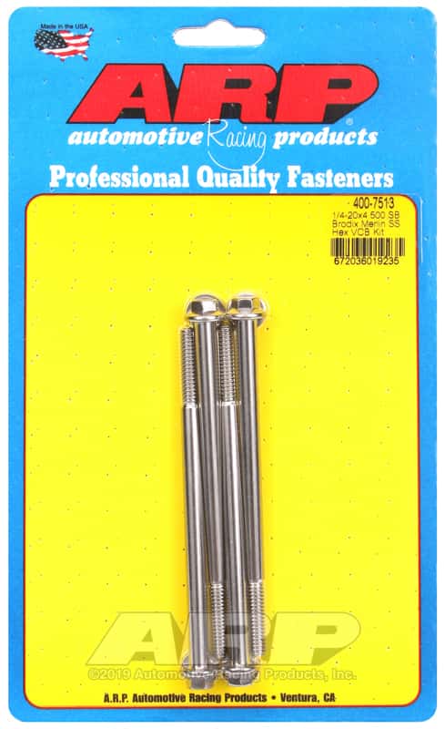 ARP — ARP Merlin block, Brodix head SB hex valve cover bolt kit - view 1
