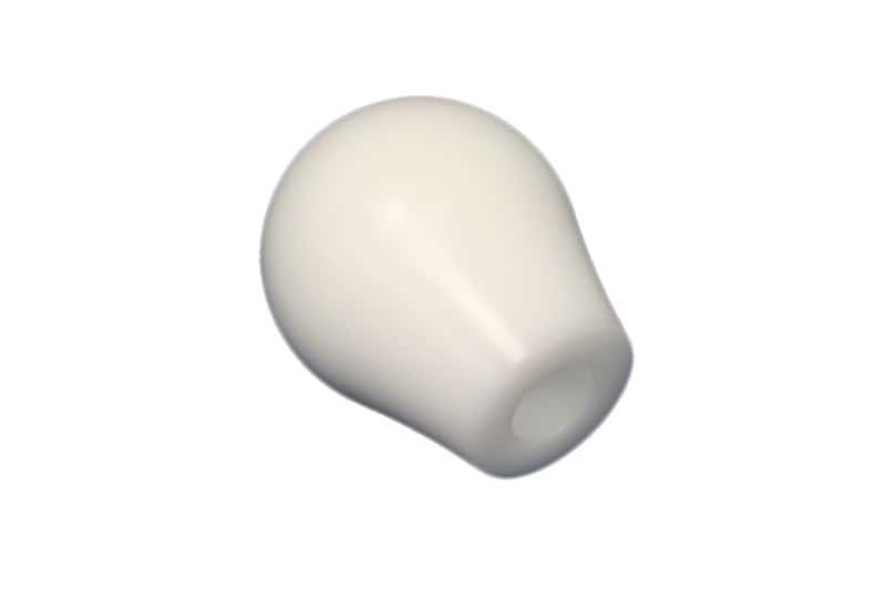 Torque Solution — Torque Solution Delrin Tear Drop Shift Knob (White): Universal 10x1.25 - view 1