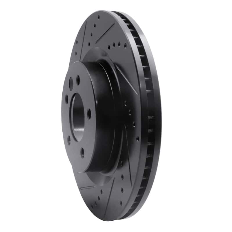 R1 Concepts — R1 05-09 Land Rover LR3 Front Left Drilled & Slotted Black Brake Rotor
R1 Brake Rotor Drill - view 2