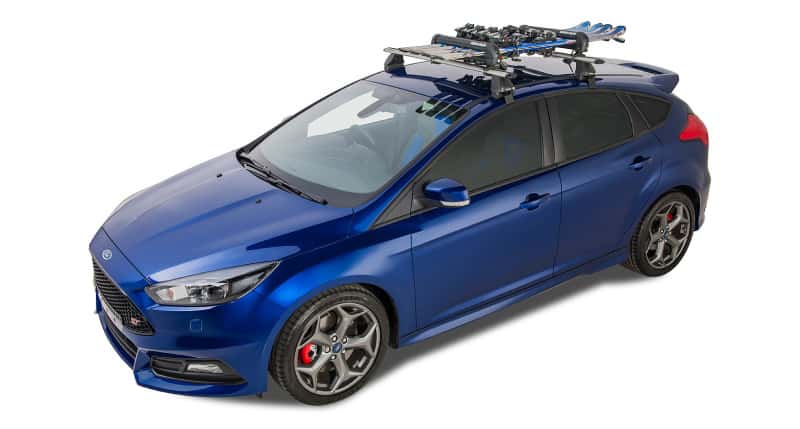 Rhino-Rack — Rhino-Rack Universal Ski/Snowboard Carrier - Fits 4 Pairs of Skis or 2 Snowboards - Black - view 4