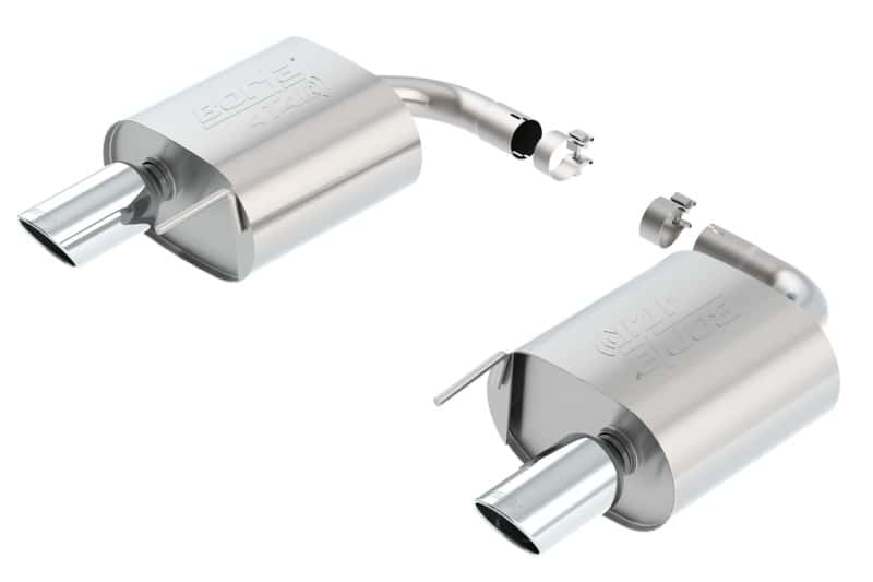Borla — Borla 15-16 Ford Mustang 2.3L AT/MT Rear Section ATAK Exhaust
Axle-Back System - view 2