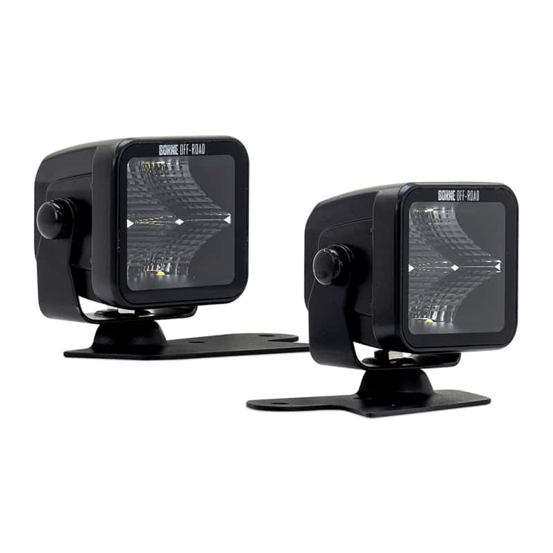 Borne Off-Road — Borne Off-Road 21+ Bronco Light Pods 2pc Ditch 3x3 Flood - view 1