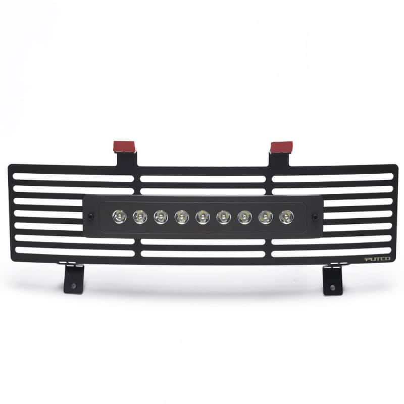 Putco — Putco 11-16 Ford SuperDuty - SS Black Bar Design w/ 10in Luminix Light Bar Bumper Grille Inserts
BmprValanceGrilleIns - view 2