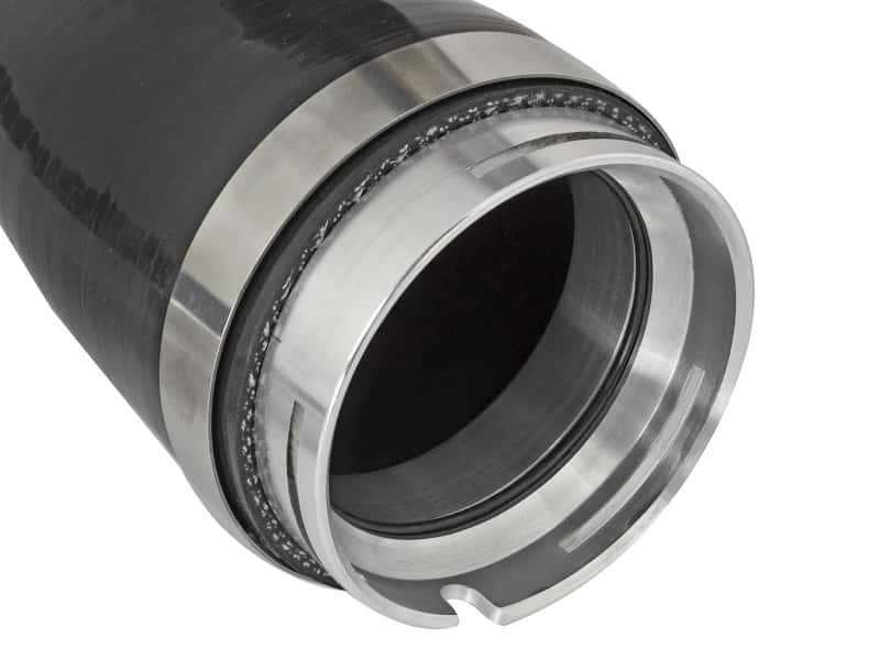 aFe — aFe BladeRunner 2.5in Black IC Tube Hot Side w/ Coupling & Clamp Kit 2016 GM Colorado/Canyon 2.8L
Hot Charge Pipe - view 2