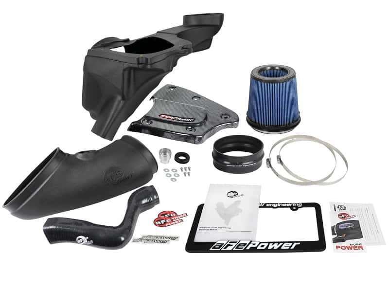 aFe — aFe Magnum FORCE Stage-2 Si Pro 5R Carbon Fiber CAI w/Filter 08-13 BMW M3 (E90/92/93) V8-4.0L
Magnum FORCE Intake - view 6