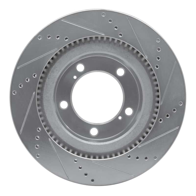 DFC — DFC 07-22 Lexus LX570 Front Left Drilled & Slotted Silver Brake Rotor - view 5