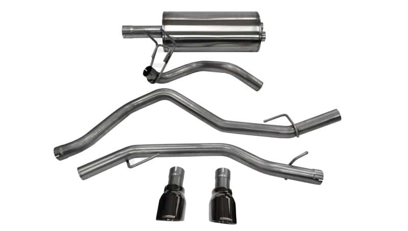 CORSA Performance — Corsa 09-18 Dodge Ram 1500 4.7L/5.7L V8 Quad/Crew Cab/Short Bed Black Dual Rear Exit Cat-Back Exhaus
Exhaust - view 1