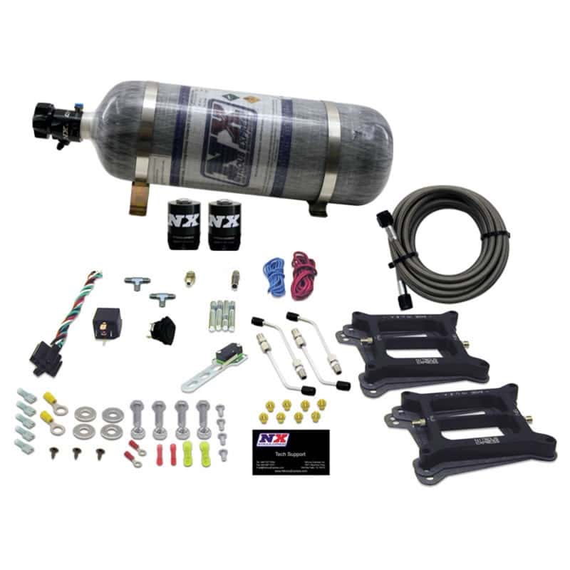 Nitrous Express — Nitrous Express Dual/4150/Gasoline Nitrous Kit (50-300HP) w/Composite Bottle
Injection System Kit
N2OSys - view 1