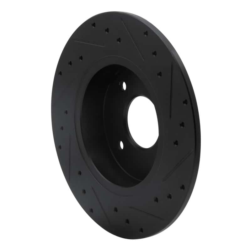 R1 Concepts — R1 84-85 Nissan 300ZX Rear Left Drilled & Slotted Black Brake Rotor
R1 Brake Rotor Drill - view 4