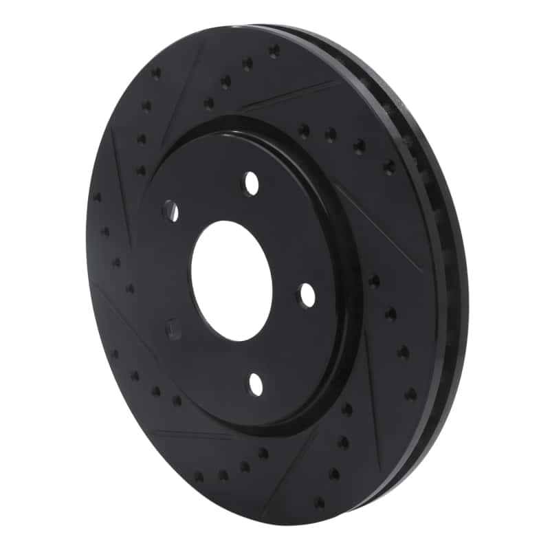 R1 Concepts — R1 08-16 Chrysler Town & Country Front Left Drilled & Slotted Black Brake Rotor
R1 Brake Rotor Drill - view 2
