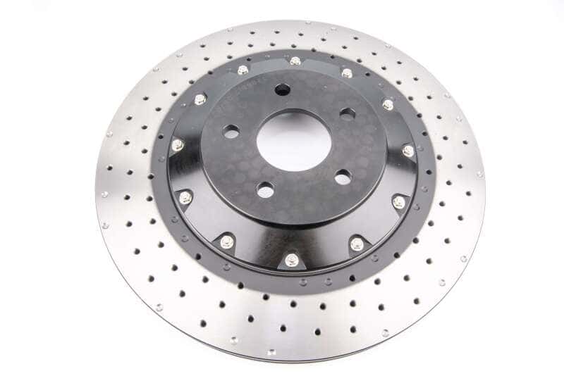 DBA — DBA 16-18 Ford Focus RS Front 5000 Series 2-Piece Drilled Rotor w/Black Hat
Brake Rotor - view 1