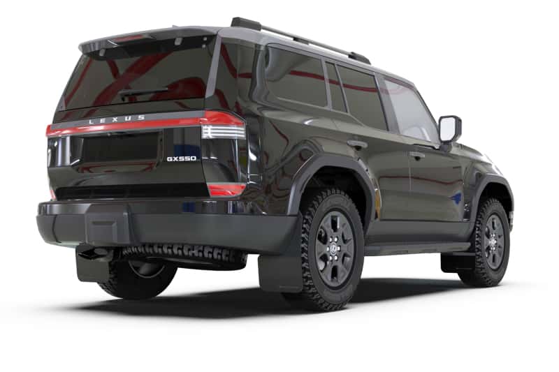 Rally Armor — Rally Armor 24-25 Lexus GX 550 Luxury Black UR Mud Flap - Silver Logo - view 7